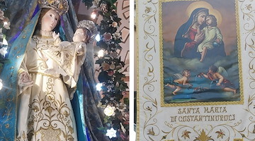 A Cetara l'inizio della Novena in onore della Madonna di Costantinopoli e alzata del panno