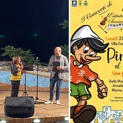 A Vietri sul Mare la fiaba in musica "Pinocchio al pianoforte" rinviata al 2 settembre
