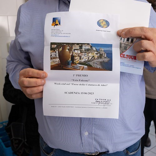 Ermenegildo De Masi vince a Cetara il 13esimo contest gastronomico dedicato a Ezio Falcone