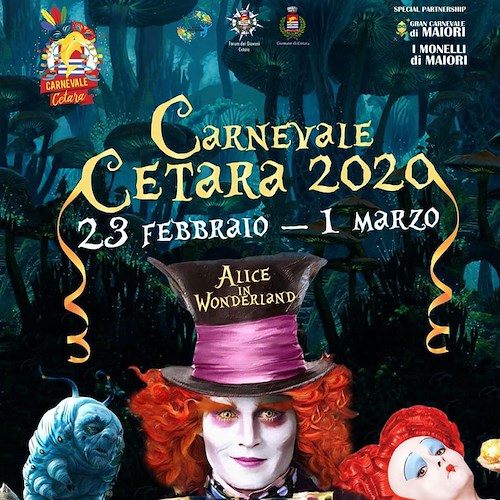 Il Carnevale a Cetara sarà con “Alice in Wonderland” e una sfilata a Maiori