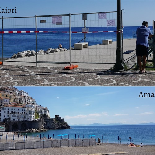Spiagge aperte o no? La Costiera si spacca: per Amalfi e Positano sì, Maiori e Cetara chiudono