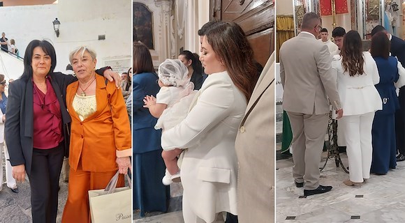 A Cetara giornata di festa per il battesimo della piccola Marisol Laurito